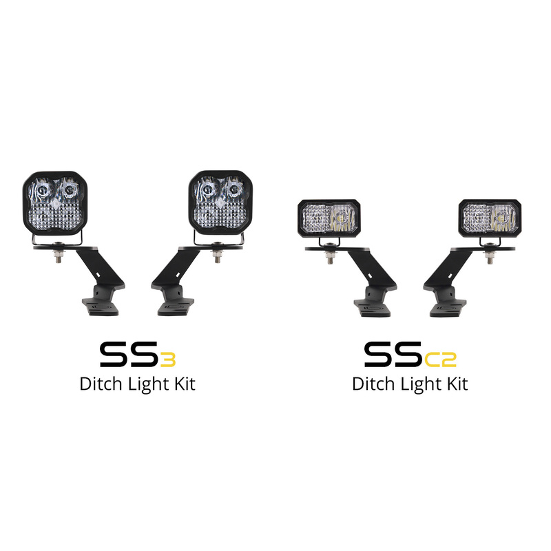  Diode Dynamics - Stage Series 2in LED Ditch Light Kit for 2019-2021 Ford Ranger, Pro Yellow Combo